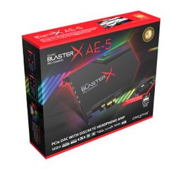  Card Sound Creative Blaster X AE-5 Pro Gaming DAC, LED RGB 7.1 