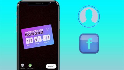 Cách tạo đồng hồ đếm ngược Countdown trên Facebook Story