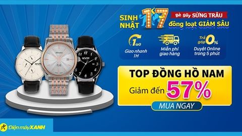10 mẫu đồng hồ Nam giảm SỐC 47%, giảm sốc hơn nửa, giá rẻ như cho, mua ngay!