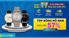  10 mẫu đồng hồ Nam giảm SỐC 47%, giảm sốc hơn nửa, giá rẻ như cho, mua ngay! 