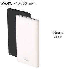  Pin sạc dự phòng Polymer 10.000 mAh AVA PA CK01 