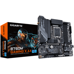  Mainboard Gigabyte B760M GAMING X AX (rev. 1.x) | Intel B760, Socket 1700, Micro ATX, 4 khe DDR5 