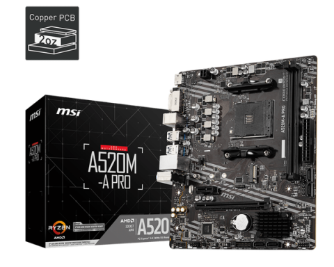 Bo mạch chủ MSI A520M-A PRO
