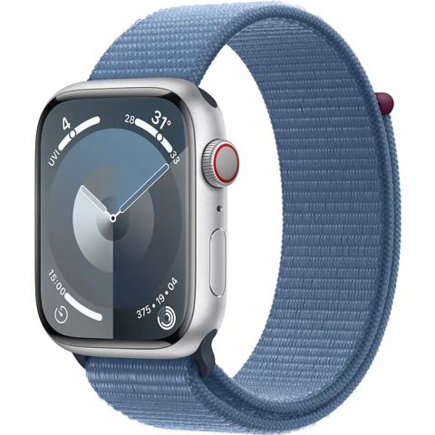 Apple Watch Series 9 GPS + Cellular 45mm Viền nhôm Dây vải ( Bạc)