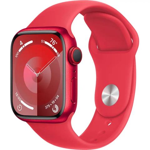 Apple Watch Series 9 GPS + Cellular 41mm Viền nhôm Dây cao su (Đỏ)