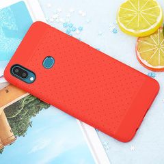  Ốp lưng Galaxy A10s Nhựa dẻo Bee soft JM Đỏ 