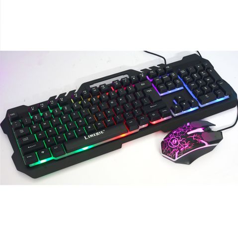 Combo phím chuột giả cơ LIMEIDE T21 Trắng