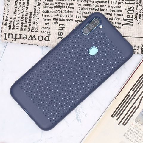 Ốp lưng Galaxy A11 nhựa dẻo Mesh OSMIA Navy