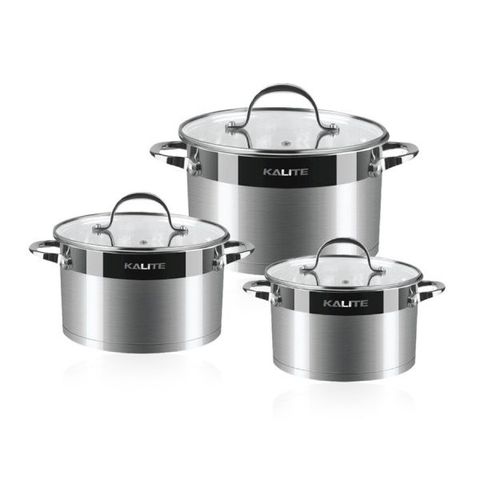 Bộ 3 nồi inox 5 đáy Kalite KL-333