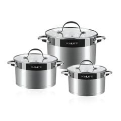  Bộ 3 nồi inox 5 đáy Kalite KL-333 
