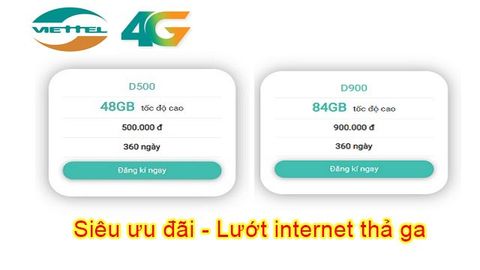 Cách đăng ký các gói 3G 4G Viettel năm giá rẻ, nhiều ưu đãi
