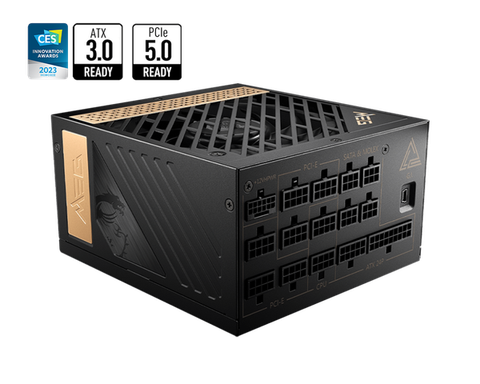 Nguồn máy tính MSI MEG Ai1300P PCIE5 - 80 Plus Platinum - Full Modular (1300W)