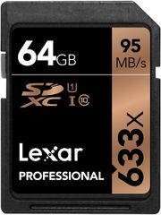  Lexar® Professional 633X Sdhc™/Sdxc™ Uhs-I Cards 64Gb 