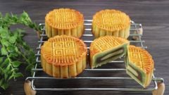  2 cách làm bánh Trung Thu nhân đậu xanh bằng nồi chiên không dầu thơm ngon 