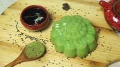  2 cách làm bánh Trung Thu rau câu trà xanh thơm ngon mát lạnh ngày rằm 