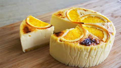 2 cách làm bánh Cheesecake cam nướng mềm mịn thơm ngon