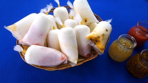 Cách làm kem túi hoa quả sữa chua mát lạnh, thơm ngon giải nhiệt cực thích