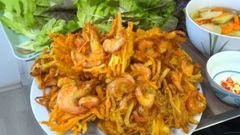  Cách làm bánh tôm chiên khoai lang giòn và thơm ngon 