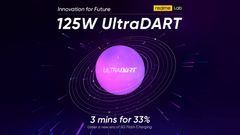  Realme công bố sạc nhanh 125W UltraDart, sạc 3 phút có ngay 33% pin, quá nhanh quá tiện lợi 