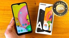  Galaxy A01- chiếc điện thoại rẻ nhất của Samsung, ưu đãi giảm liền 200k, ngon quá xá, đừng bỏ qua Samfans ơi 