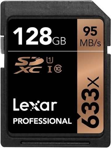 Lexar® Professional 633X Sdhc™/Sdxc™ Uhs-I Cards 128Gb