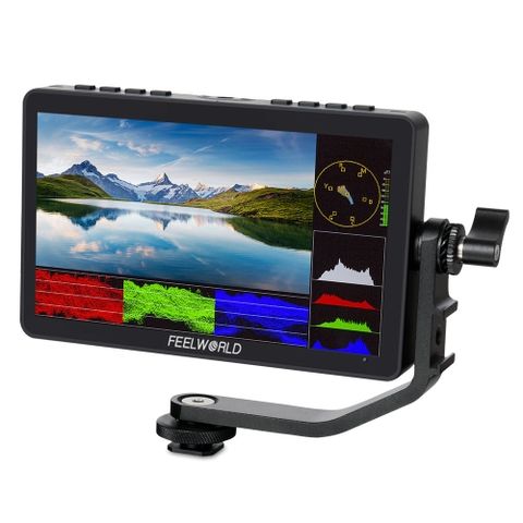 Màn hình FEELWORLD F5 Pro V4 Màn hình cảm ứng 6 inch màn hình máy ảnh 3DLUT DSLR bộ phụ kiện F970