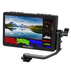  Màn hình FEELWORLD F5 Pro V4 Màn hình cảm ứng 6 inch màn hình máy ảnh 3DLUT DSLR bộ phụ kiện F970 