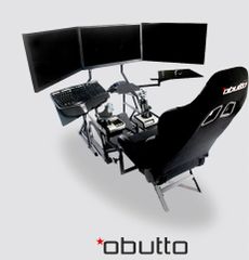  Buồng chơi game giả lập Obutto R3volution Racing SIM / Flight SIM / Workstation 