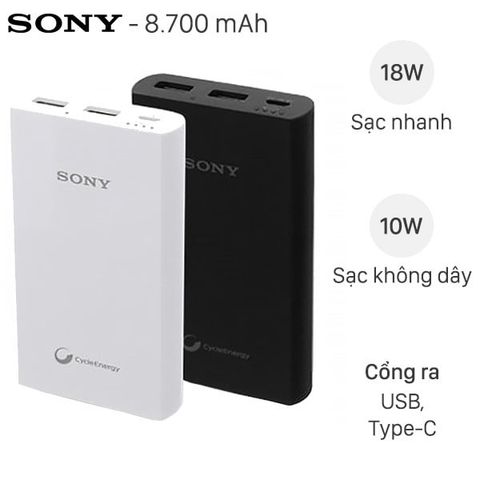 Pin sạc dự phòng Polymer 8.700 mAh Sony CP-V9/BC ULA