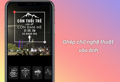  Hướng dẫn chèn sticker chữ typo nghệ thuật vào ảnh bằng ứng dụng PicPro 
