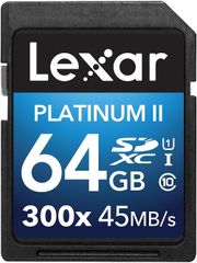  Lexar® Platinum Ii 300X Sdhc/Sdxc™ Uhs-I Cards 64Gb 