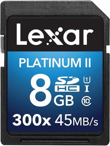 Lexar® Platinum Ii 300X Sdhc/Sdxc™ Uhs-I Cards 8Gb