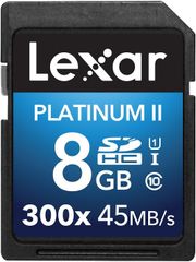  Lexar® Platinum Ii 300X Sdhc/Sdxc™ Uhs-I Cards 8Gb 