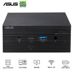  PC Mini Asus PN62S B5301MV Intel Core I5-10210U 4GB RAM 256GB SSD WIFI 6 BT 5.0 