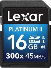  Lexar® Platinum Ii 300X Sdhc/Sdxc™ Uhs-I Cards 16Gb 