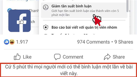 Cách giảm tần suất bình luận bài đăng trên Facebook cực dễ