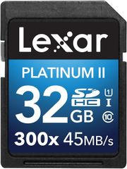  Lexar® Platinum Ii 300X Sdhc/Sdxc™ Uhs-I Cards 32Gb 