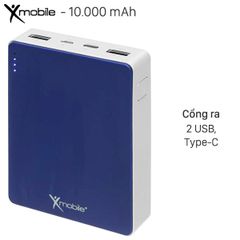  Pin sạc dự phòng 10.000 mAh Xmobile Gram 4 Xanh Navy 