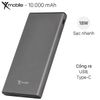 Pin sạc dự phòng Polymer 10.000 mAh Xmobile Atela 10 Nhôm Xám