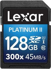  Lexar® Platinum Ii 300X Sdhc/Sdxc™ Uhs-I Cards 128Gb 