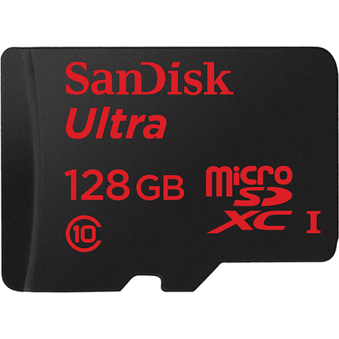 Sandisk Ultra Microsd Uhs-I Card For Cameras 128 Gb