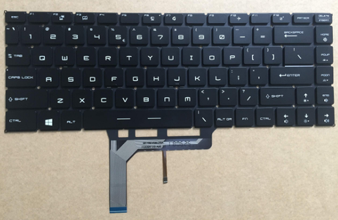 Bàn phím dùng cho laptop MSI GS65 GF63 đen LED