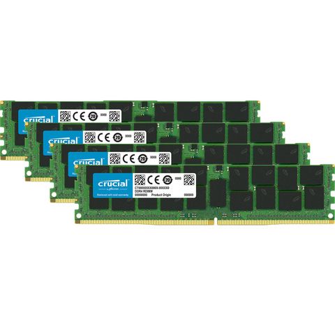 Crucial 128Gb Kit (4 X 32Gb) Ddr4-2666 Lrdimm