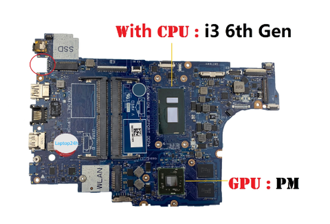 Mainboard dùng cho laptop Dell Latitude 3490 I3-TH6