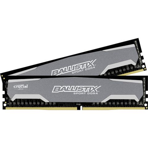 Crucial Ballistix Sport Lt Gray 8Gb Kit (2 X 4Gb) Ddr4-2400 Udimm