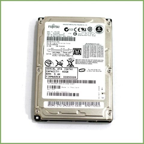 Hdd Fujitsu Sata 40Gb - 2.5