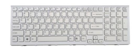 Bàn phím dùng cho laptop Sony EH Màu trắng