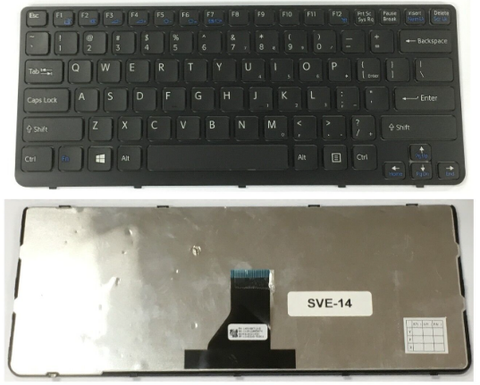 Bàn phím dùng cho laptop Sony SVE14 Màu đen