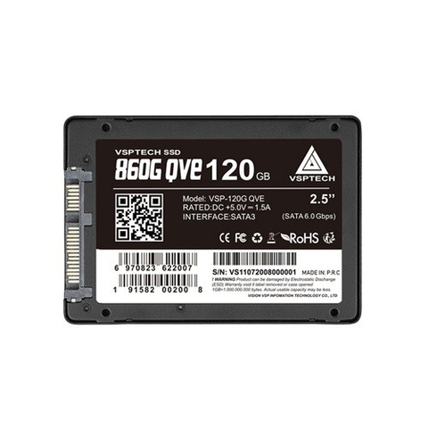Ổ cứng SSD 120G VSPTECH 860G QVE Sata III 6Gb/s MLC
