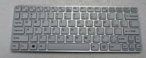Bàn phím dùng cho laptop Sony SVE11 Màu trắng